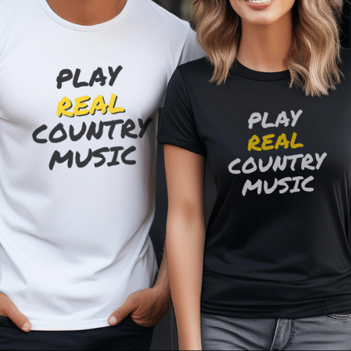 Play real country music tshirt