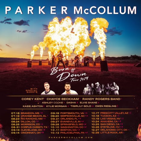 Parker McCollum Burn it down tour