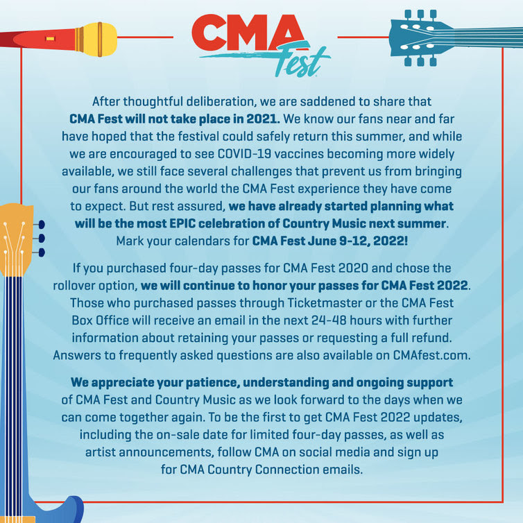 CMA Fest Announcement